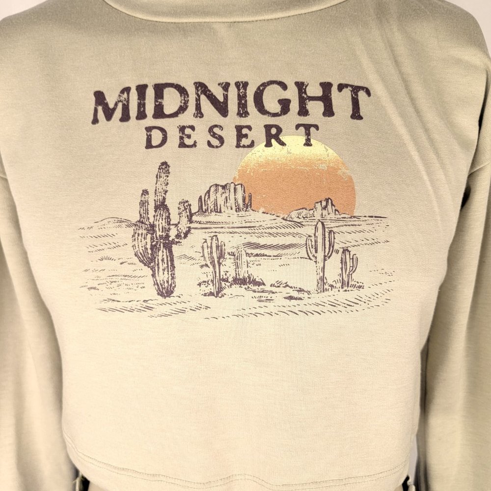 G Mini Midnight Desert Cropped Sweatshirt Size Large - Picture 2 of 5